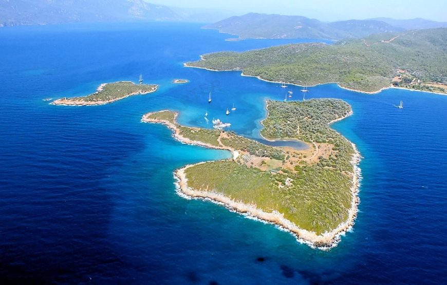 Marmaris Cleopatra Island & Gökova Bays Boat Tour with BBQ