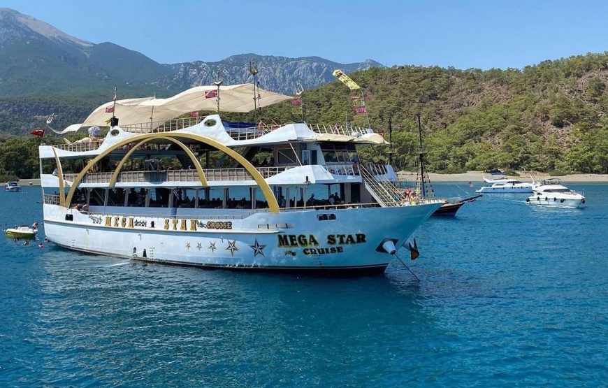 From Antalya To Kemer Mega Star Boat Trip w/Free Transfer