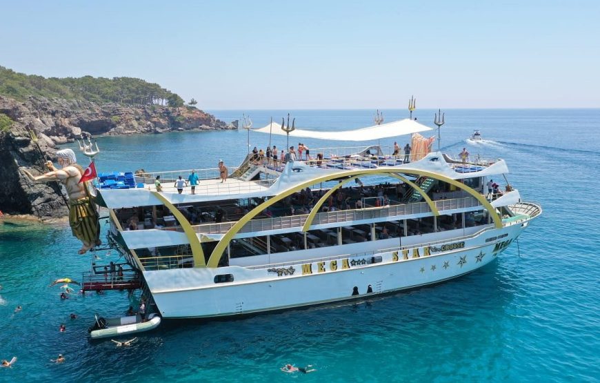 From Antalya To Kemer Mega Star Boat Trip w/Free Transfer